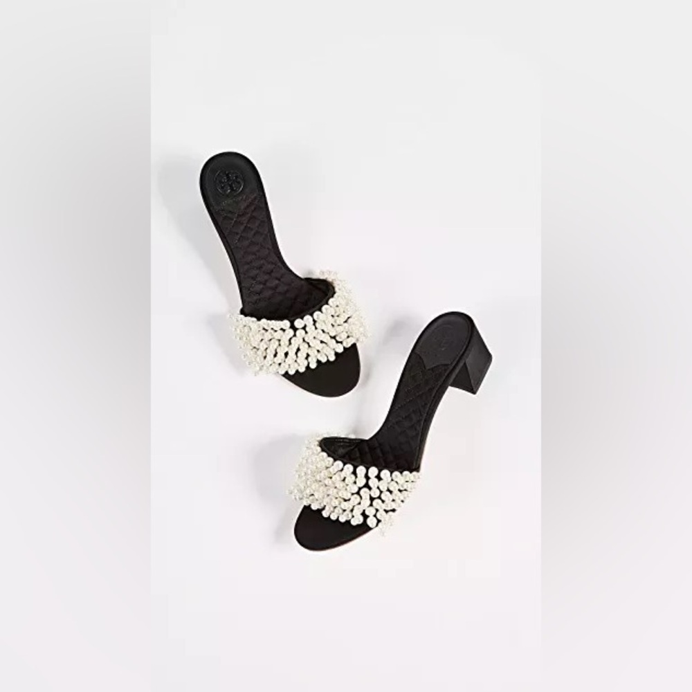 Tory Burch Tatiana Satin Pearl Slide